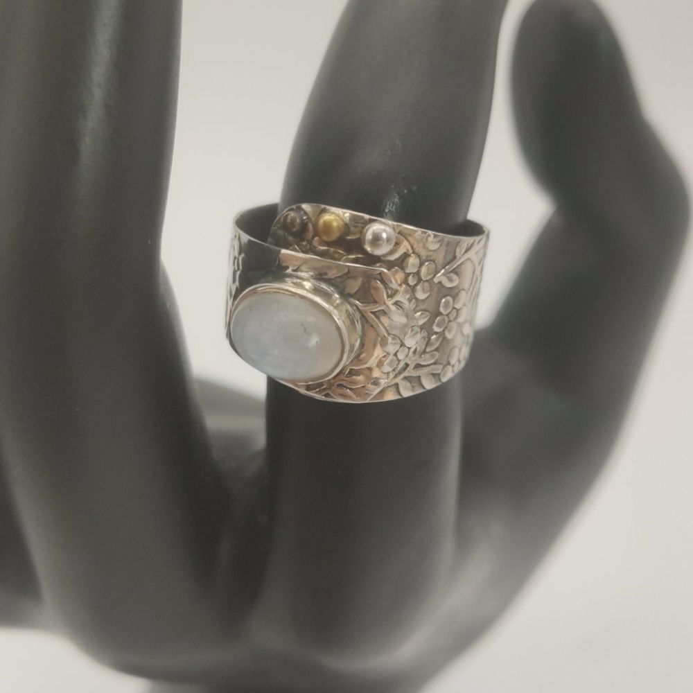 Moon Sterling Silver Ring💎